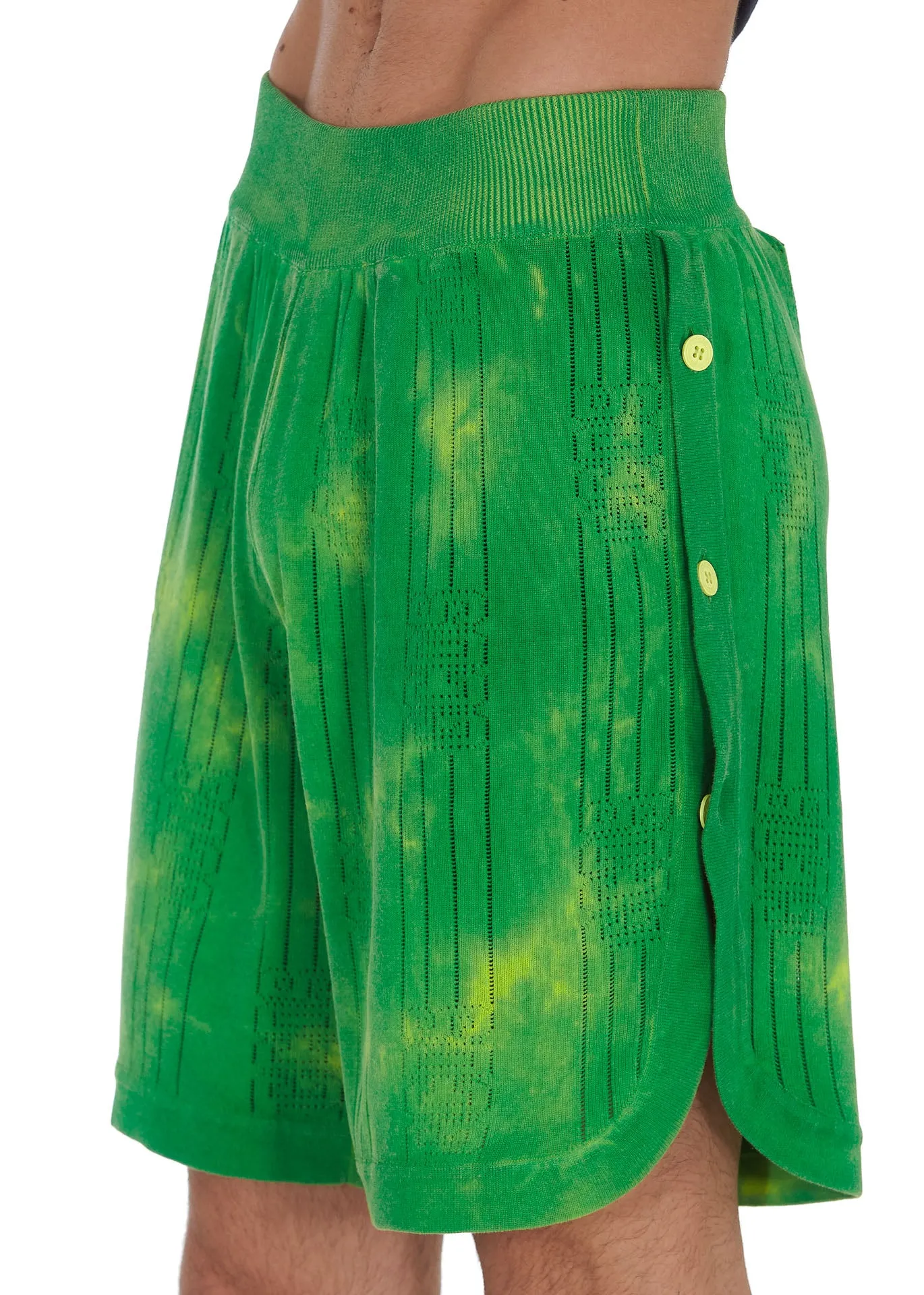 GCDS Tie-Dye Knitted Bermuda Shorts
