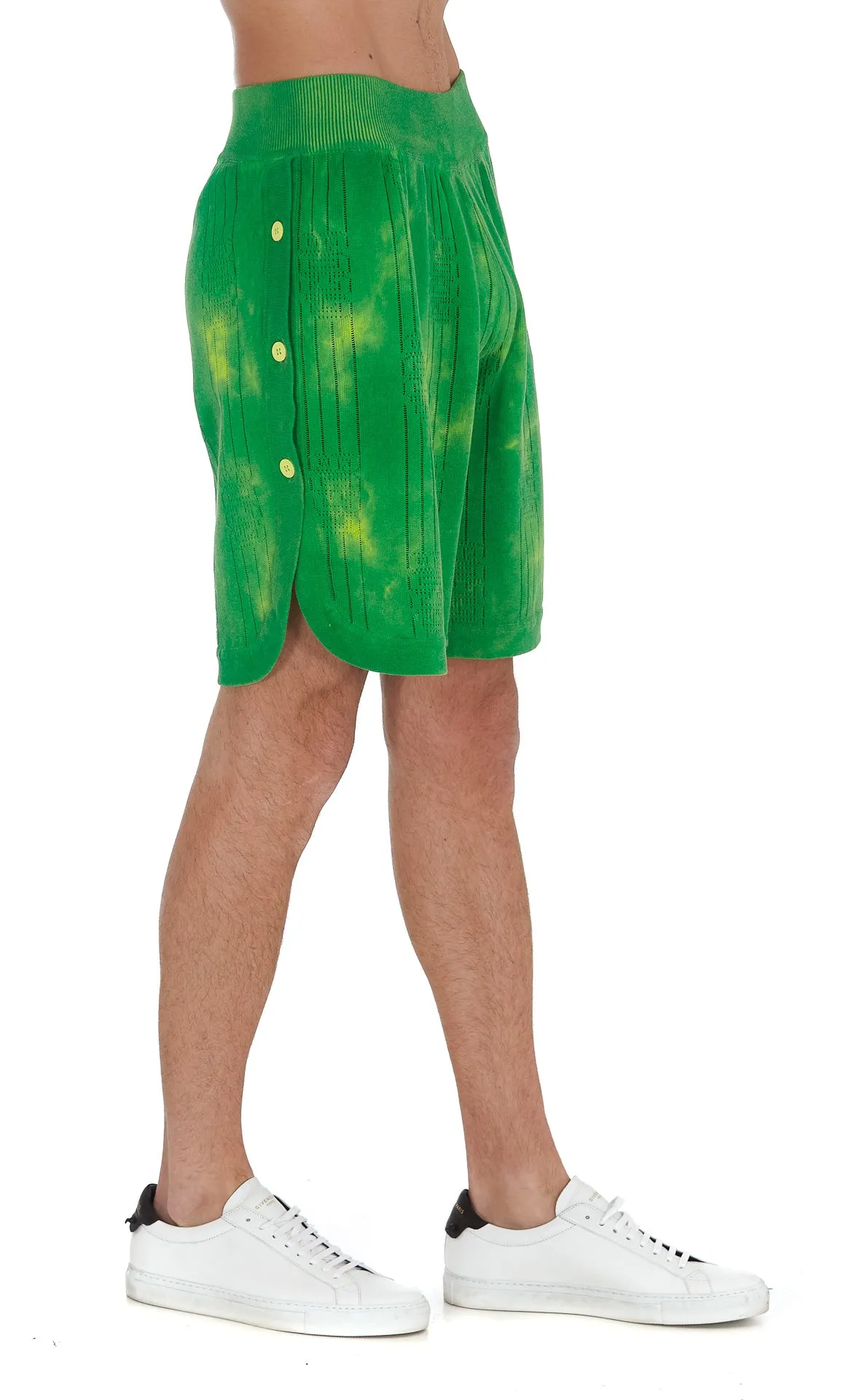 GCDS Tie-Dye Knitted Bermuda Shorts