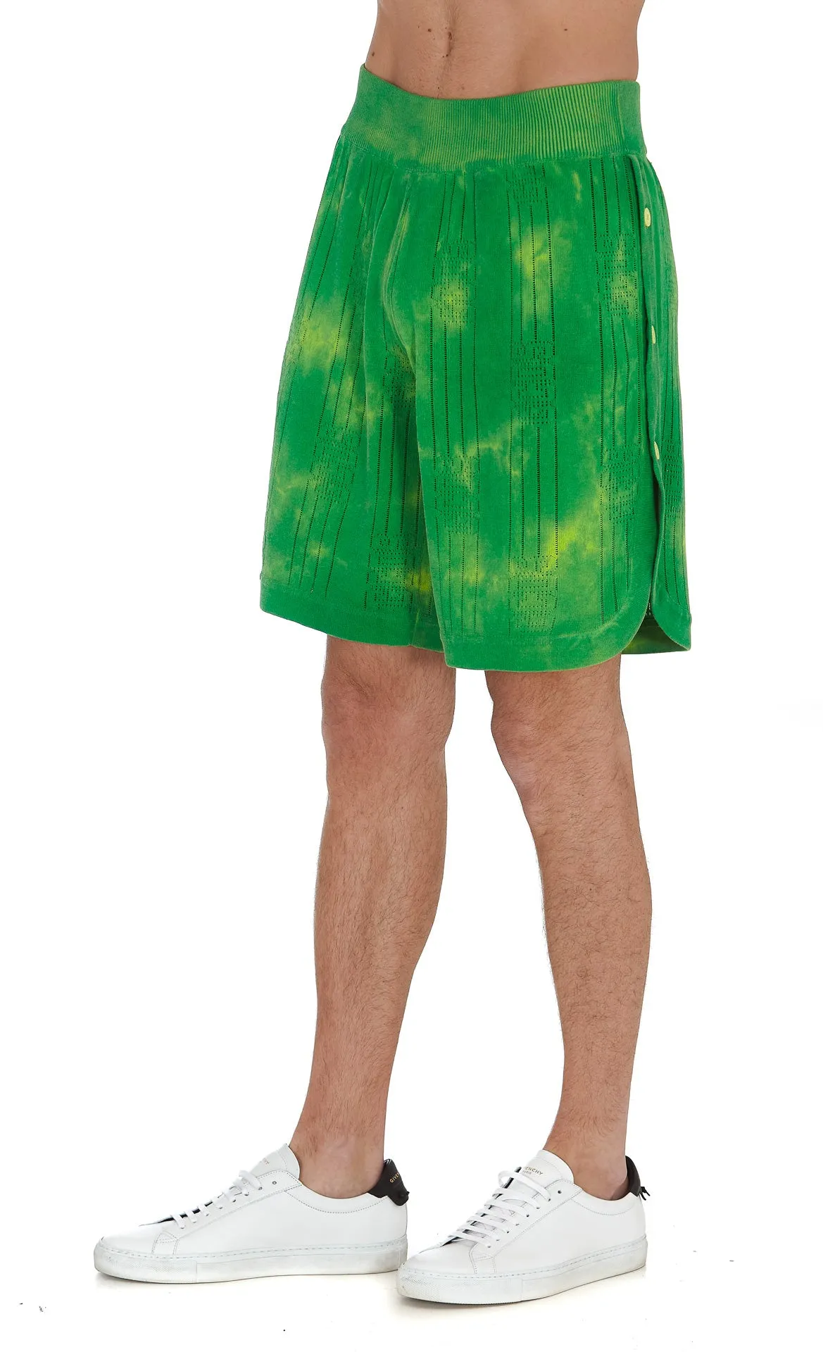 GCDS Tie-Dye Knitted Bermuda Shorts