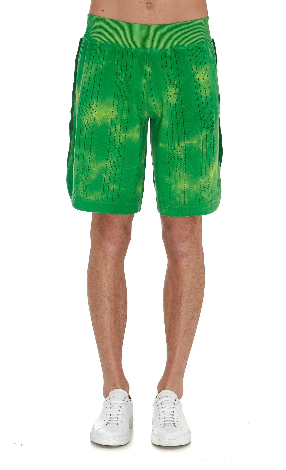 GCDS Tie-Dye Knitted Bermuda Shorts
