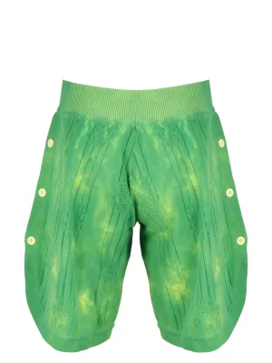 GCDS Tie-Dye Knitted Bermuda Shorts
