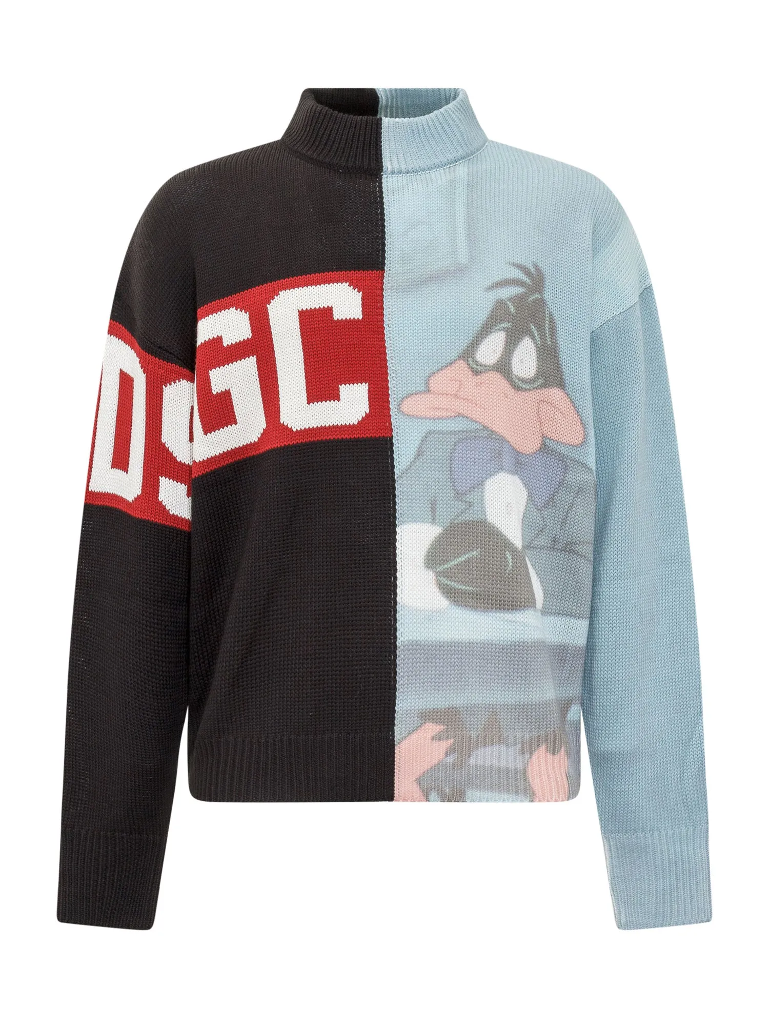 GCDS X Looney Tunes Logo Panelled Sweater