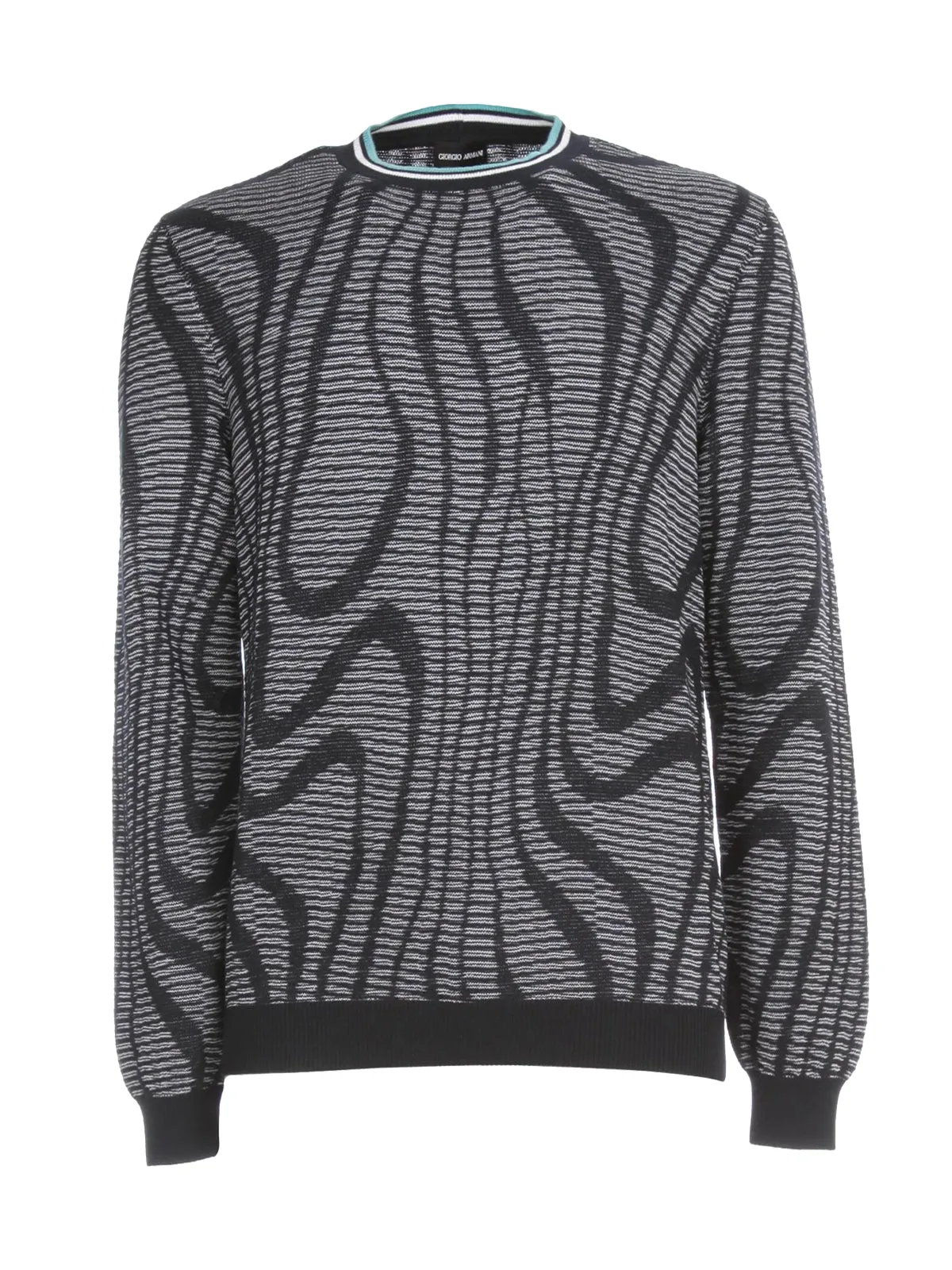 Giorgio Armani Abstract Pattern Crewneck Sweater