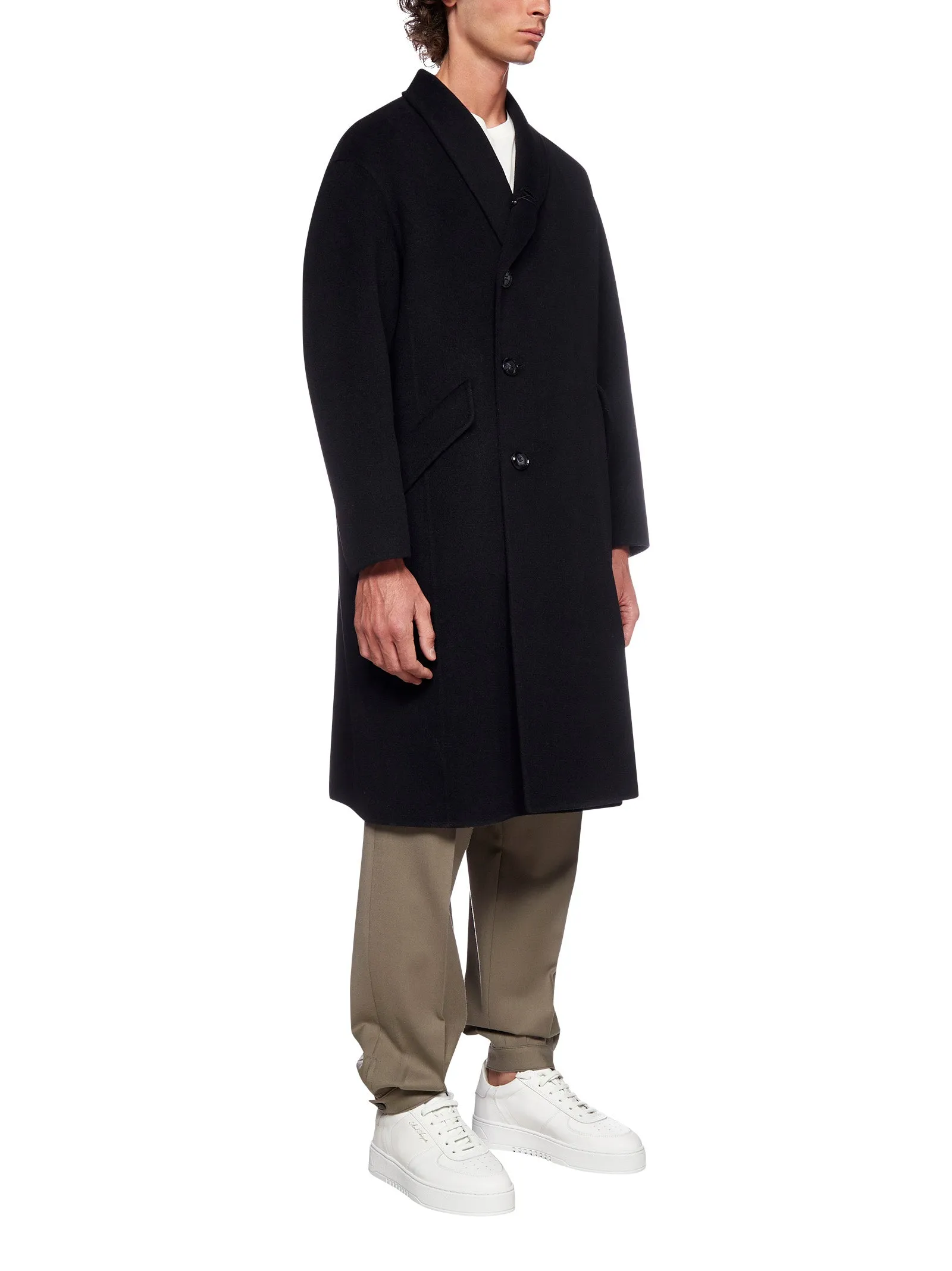Giorgio Armani Asymmetric Singl-Breasted Coat