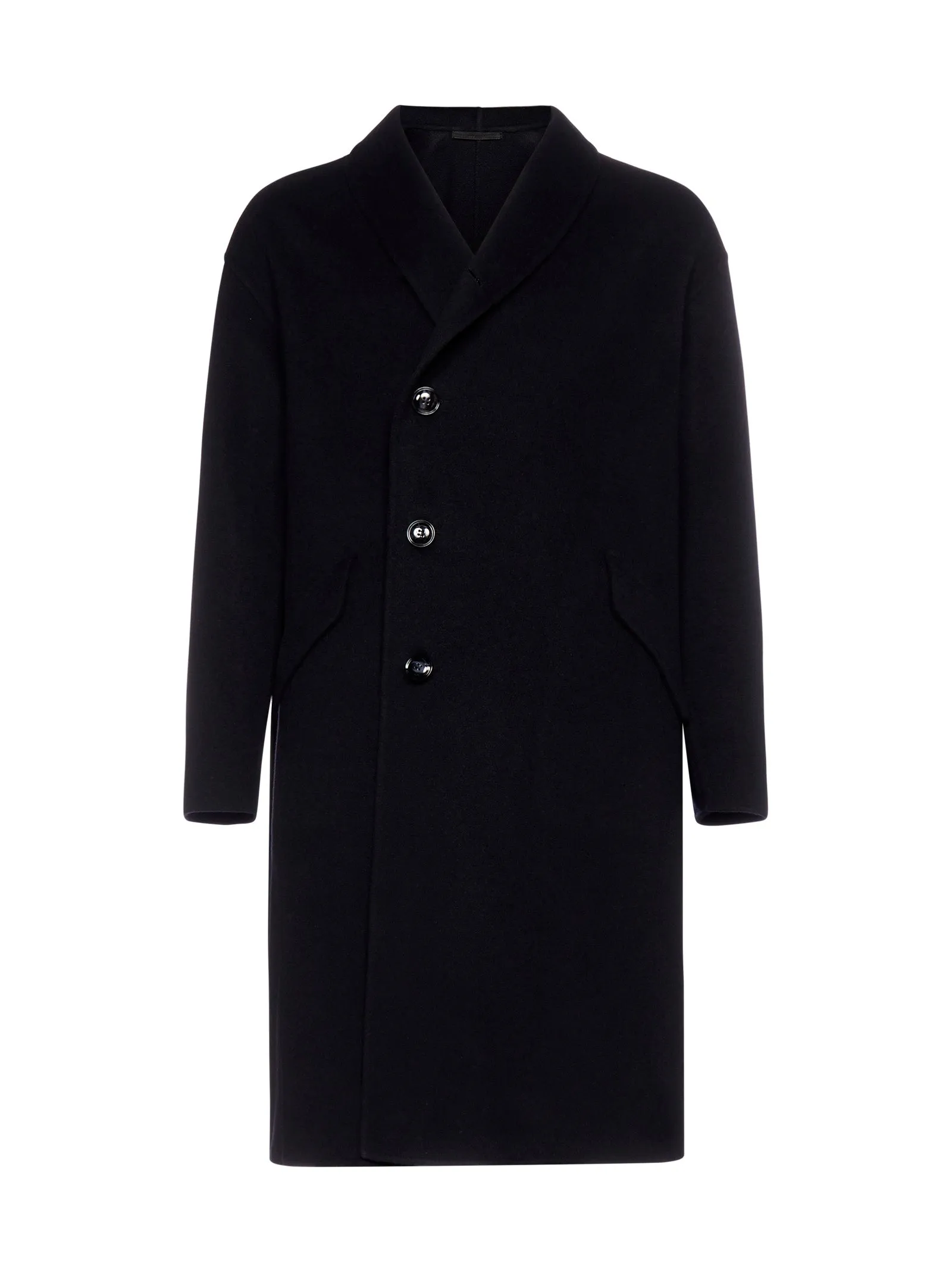 Giorgio Armani Asymmetric Singl-Breasted Coat