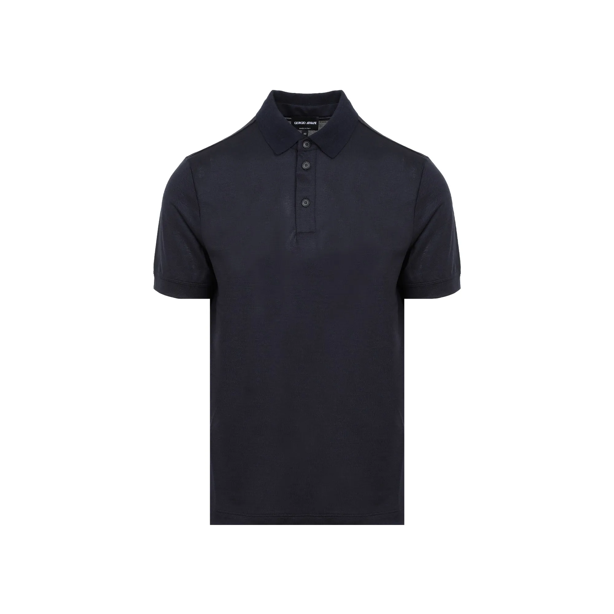 Giorgio Armani Short-Sleeved Knitted Polo Shirt