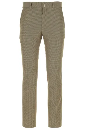 Givenchy Houndstooth Pattern Straight-Leg Pants
