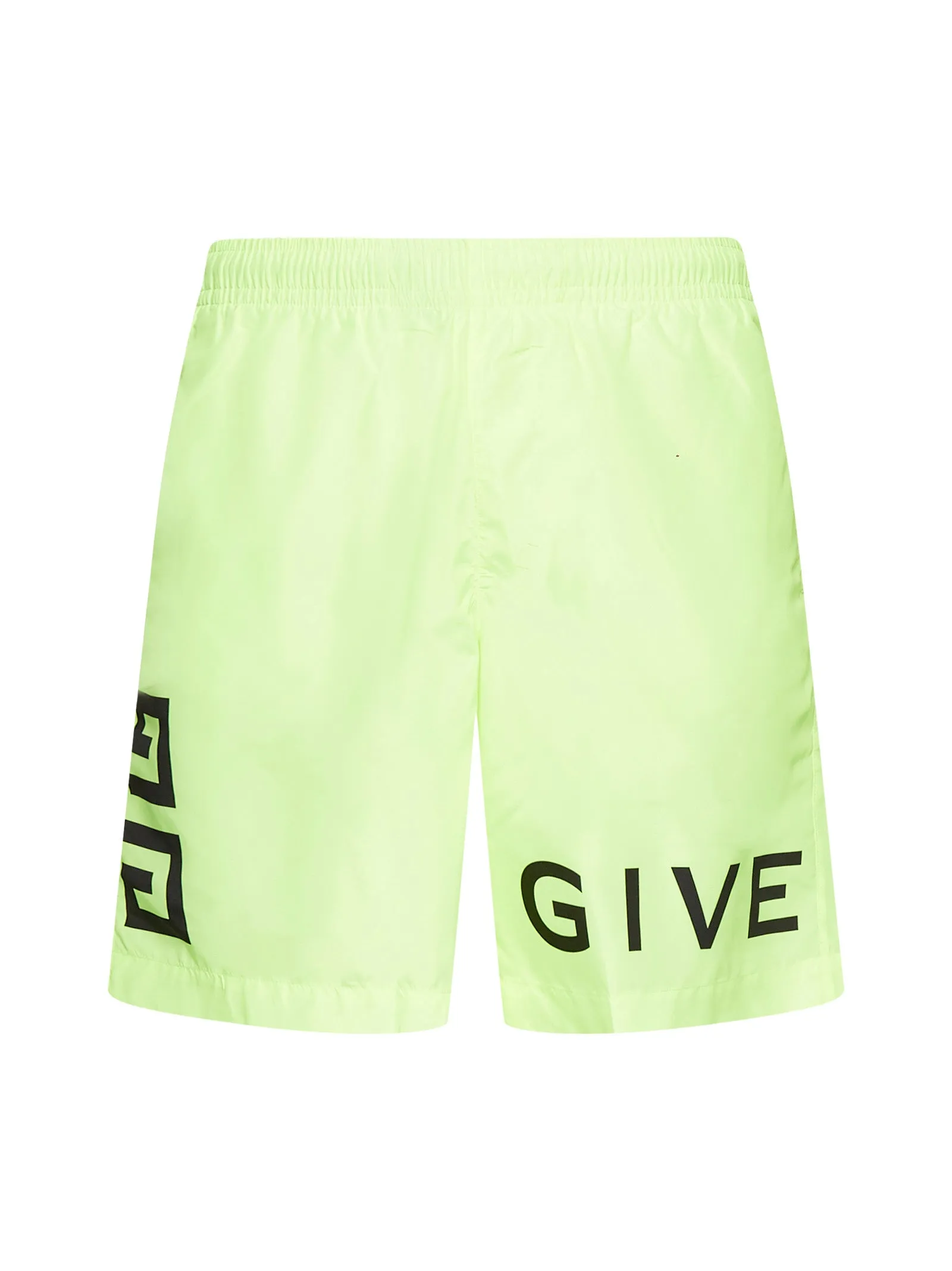 Givenchy Mid Rise Logo Printed Swim Shorts