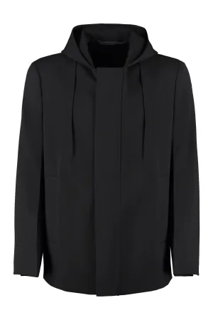 Givenchy Zip-Up Hooded Coat