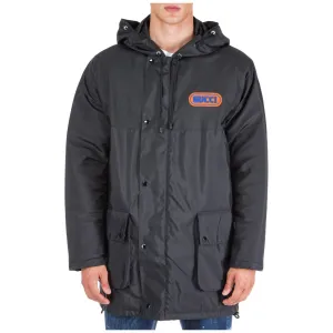 Gucci Hooded Logo Patch Coat