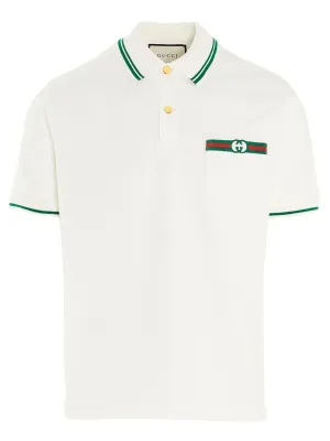 Gucci Interlocking G Web Polo Shirt