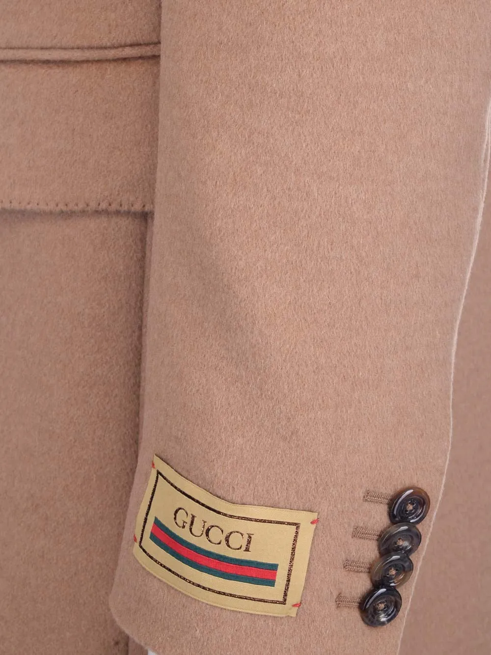 Gucci Logo Detailed Single Breasted Coat