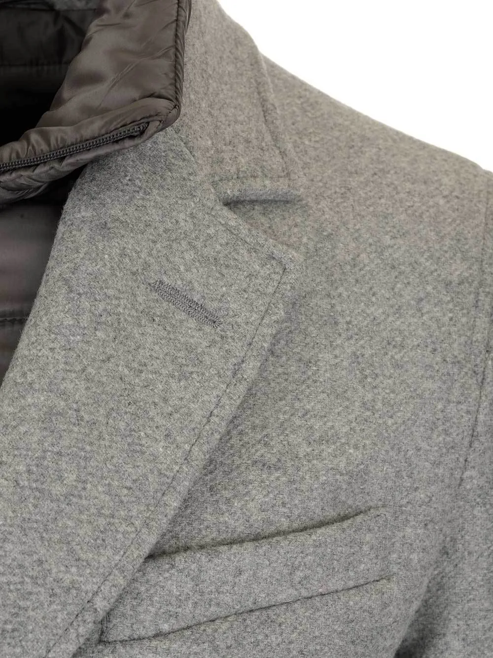 Herno Double Collared Single Breasted Coat