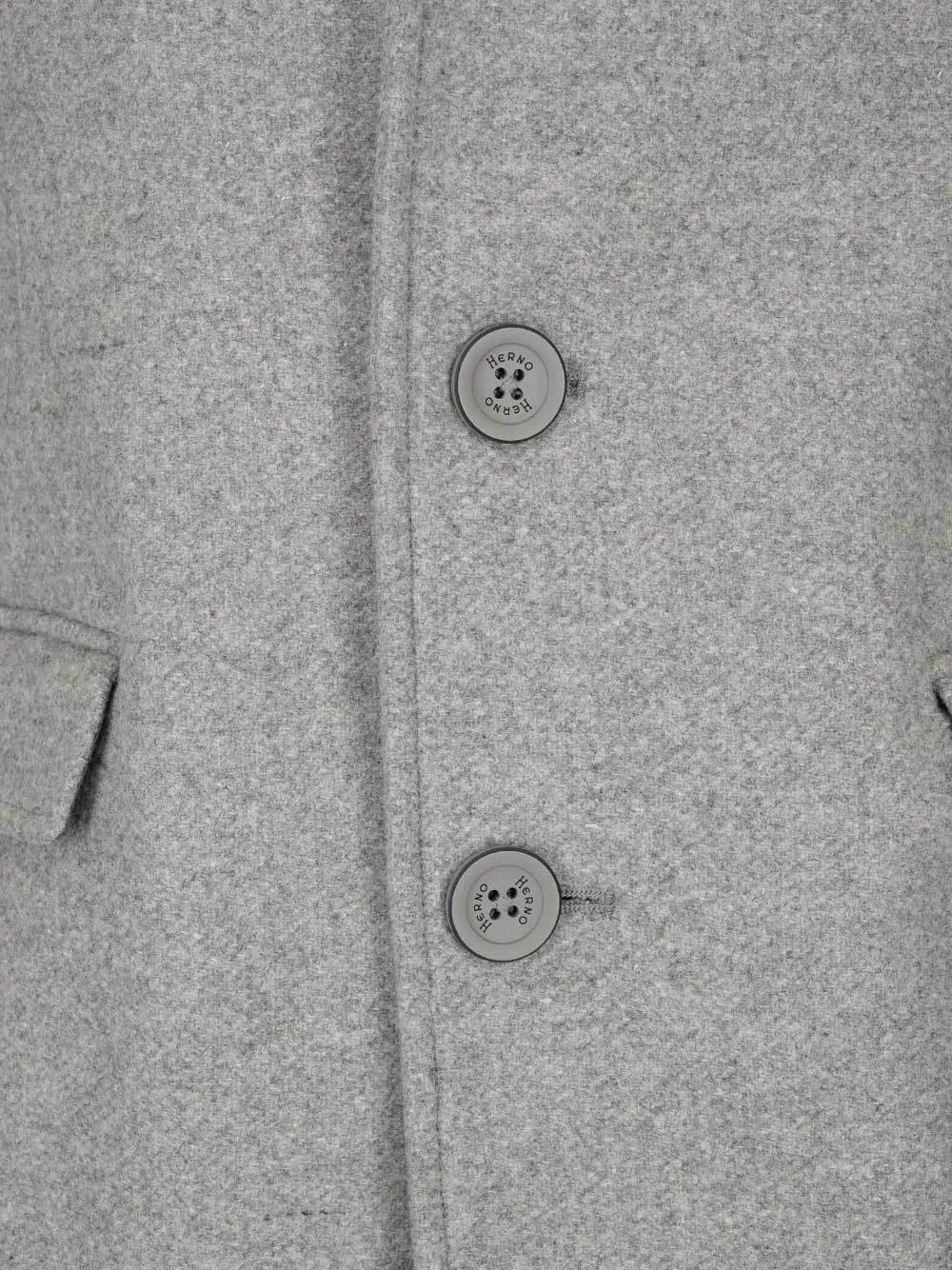 Herno Double Collared Single Breasted Coat