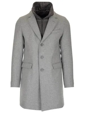 Herno Double Collared Single Breasted Coat