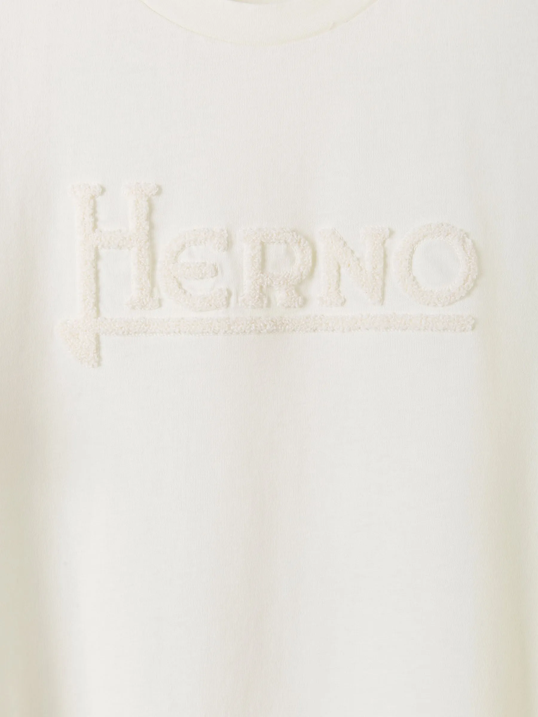 Herno Flocked Logo Crewneck T-Shirt