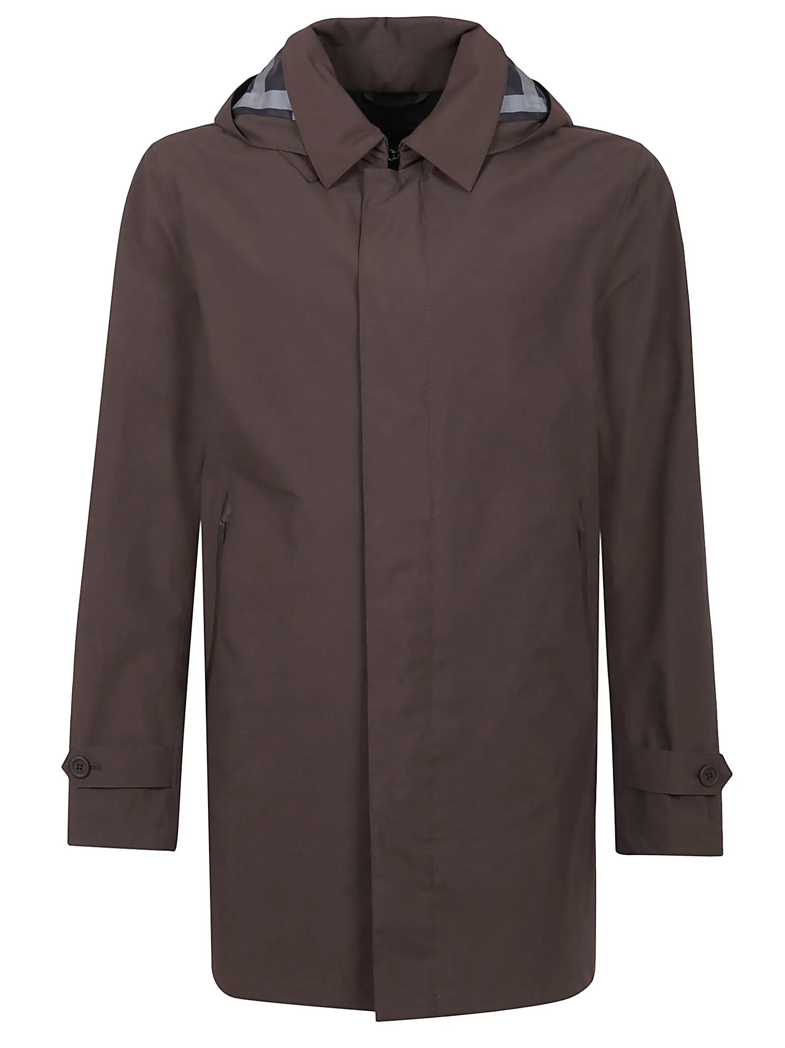 Herno Hooded Long-Sleeved Jacket