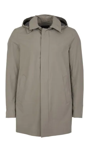 Herno Laminar Hooded Trench Coat