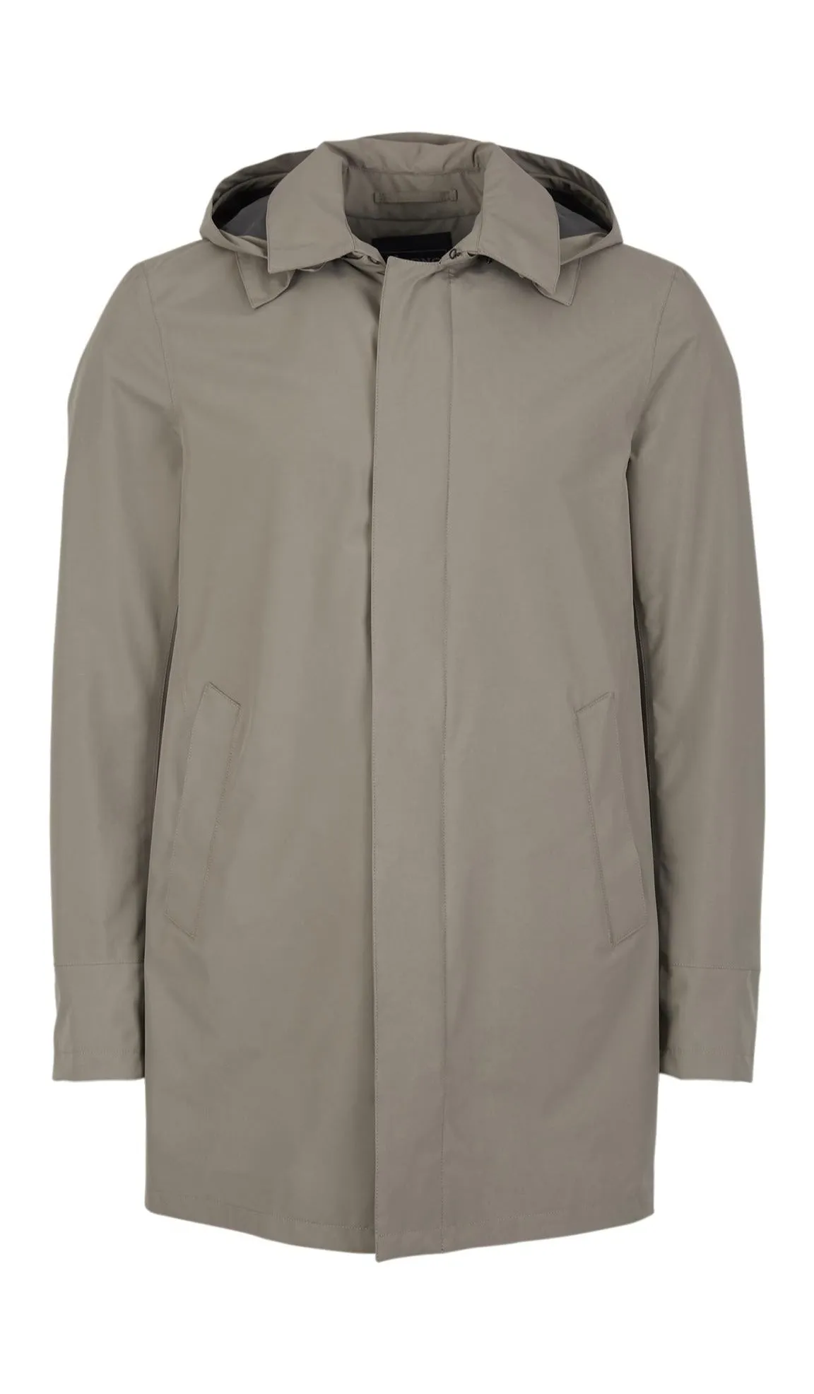 Herno Laminar Hooded Trench Coat
