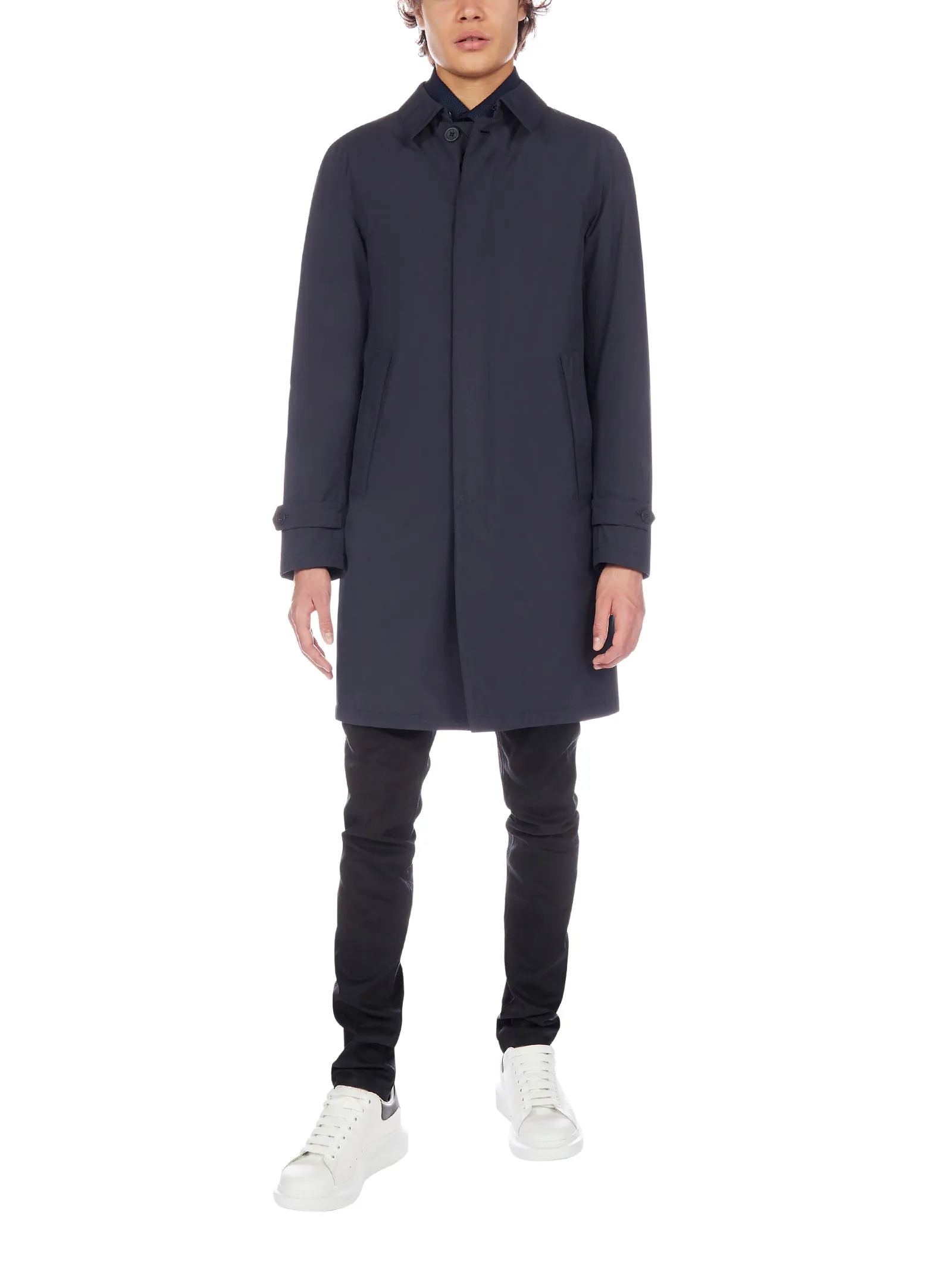 Herno Mid-Length Buttoned Trench Coat