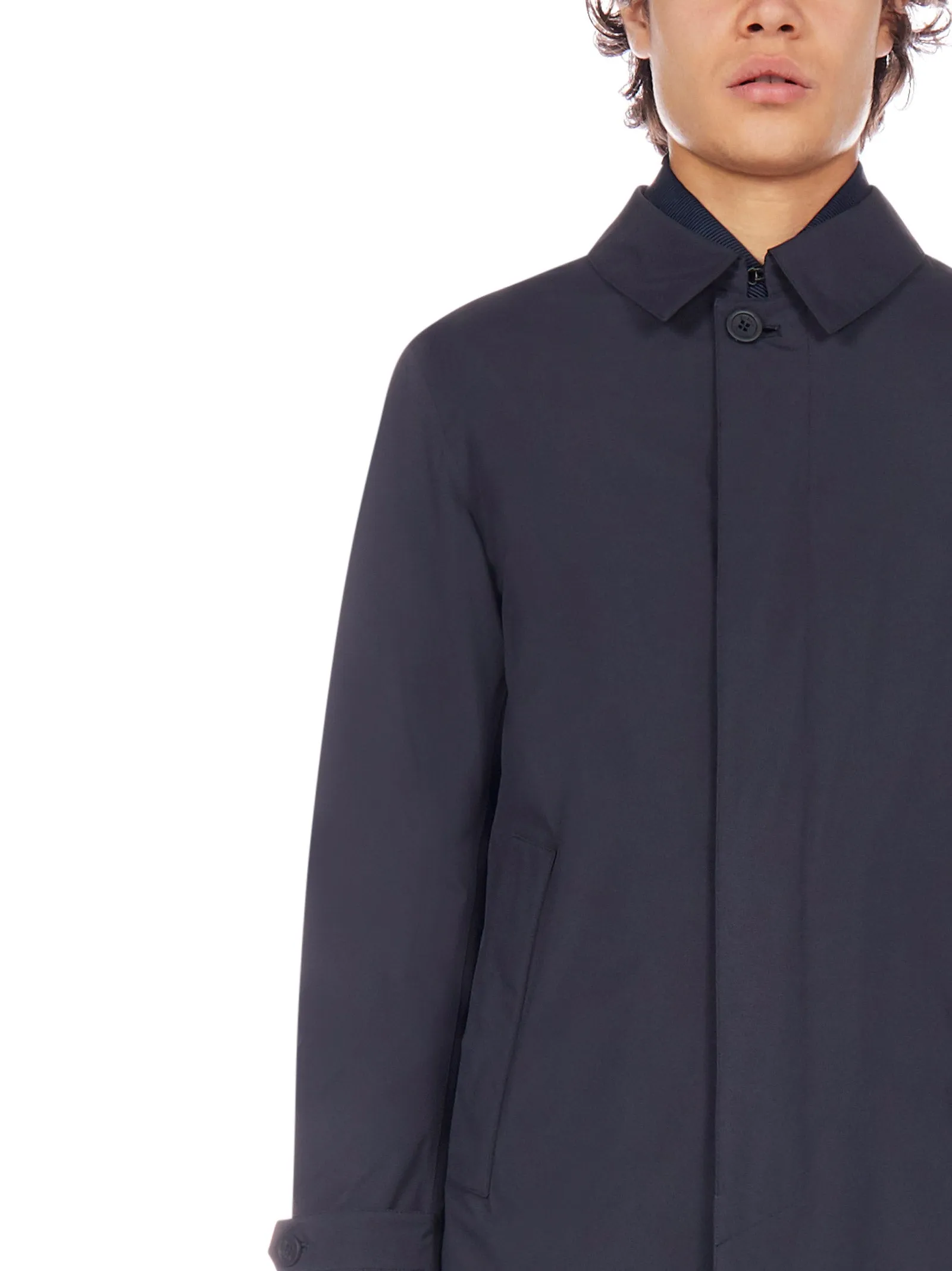 Herno Mid-Length Buttoned Trench Coat