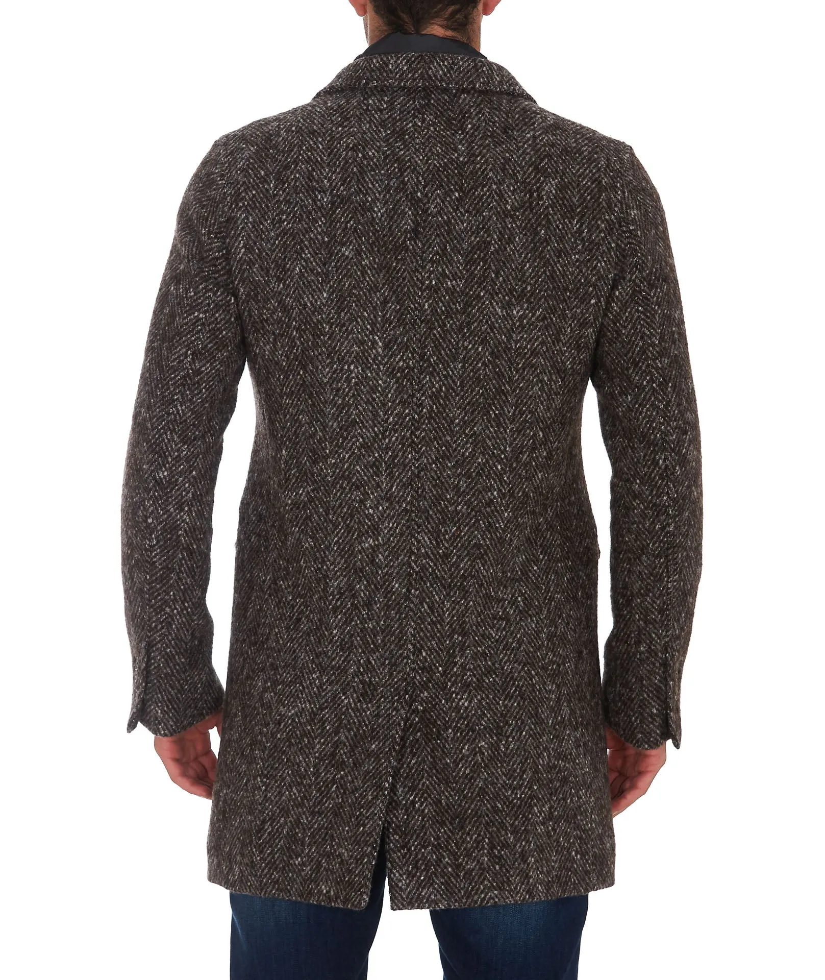 Herno Single-Breasted Layered Coat