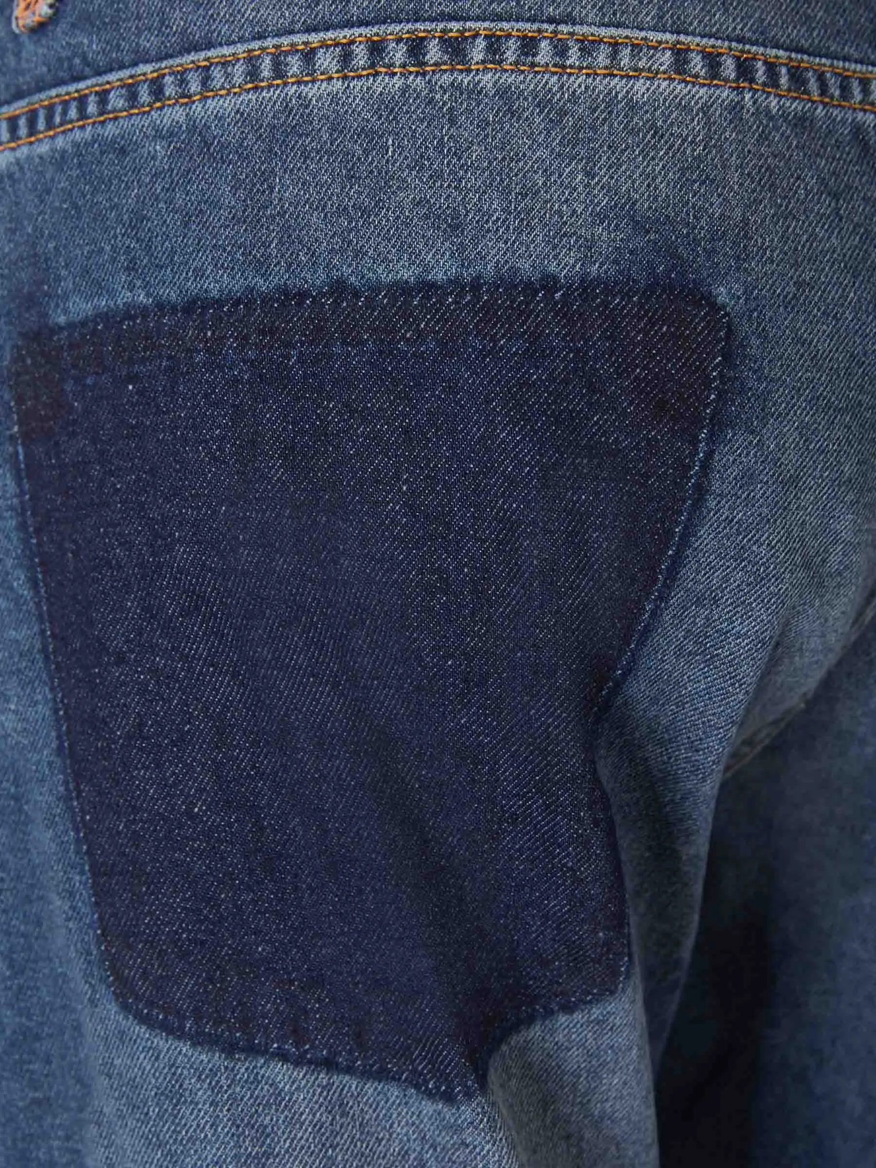 Heron Preston Logo Patch Straight Leg Jeans