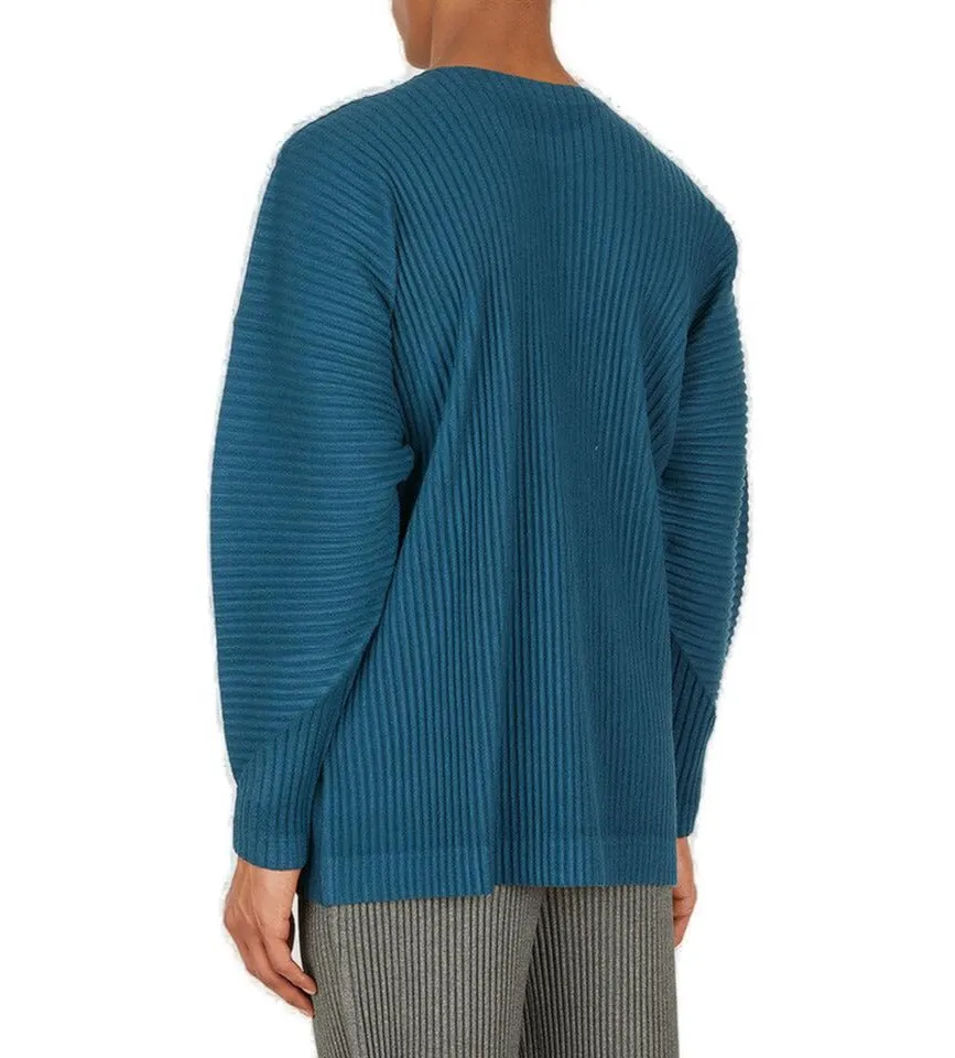 Homme Pliss Issey Miyake Crewneck Knitted Jumper