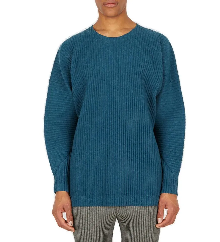 Homme Pliss Issey Miyake Crewneck Knitted Jumper