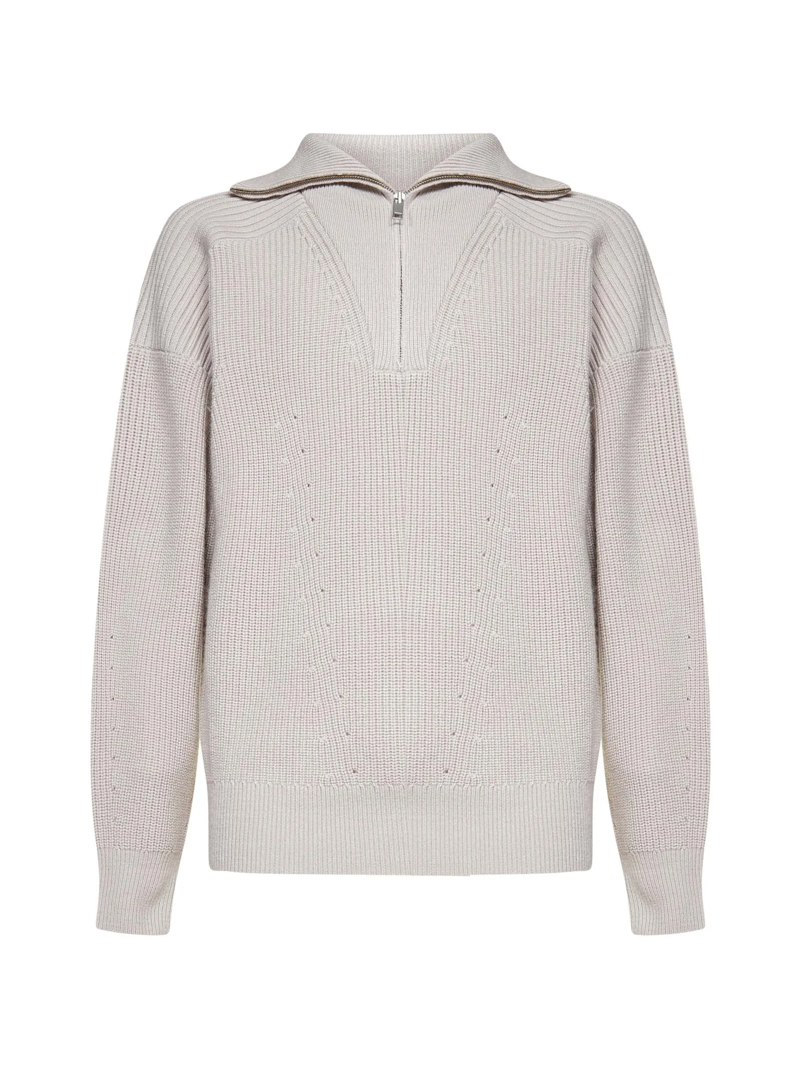 Isabel Marant Benny High-Neck Zipped Sweater