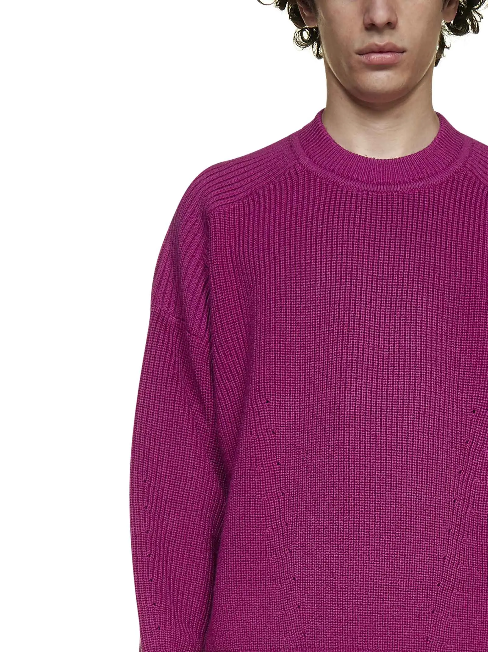 Isabel Marant Crewneck Ribbed Knit Sweater