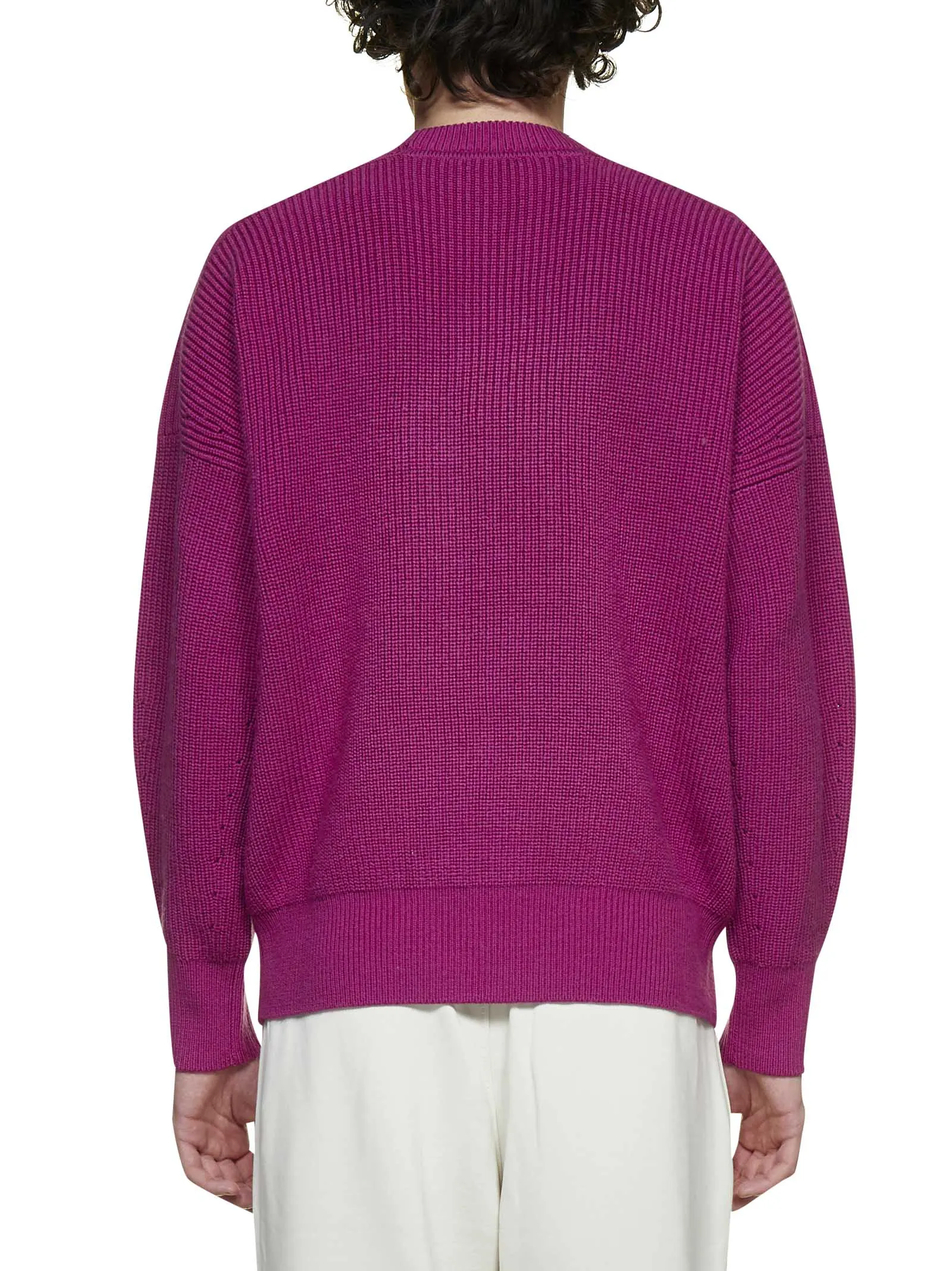 Isabel Marant Crewneck Ribbed Knit Sweater