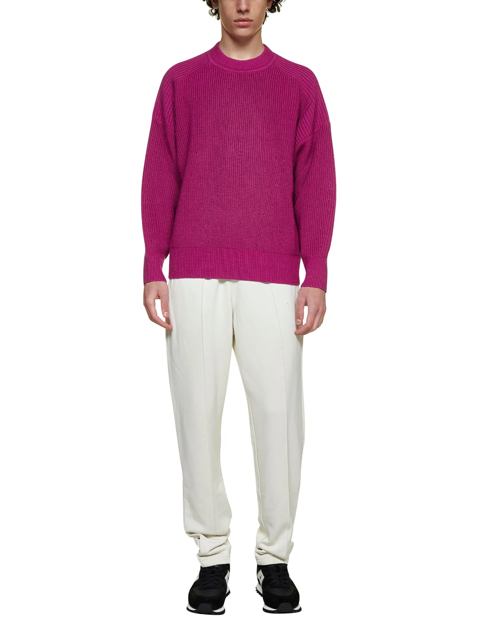 Isabel Marant Crewneck Ribbed Knit Sweater