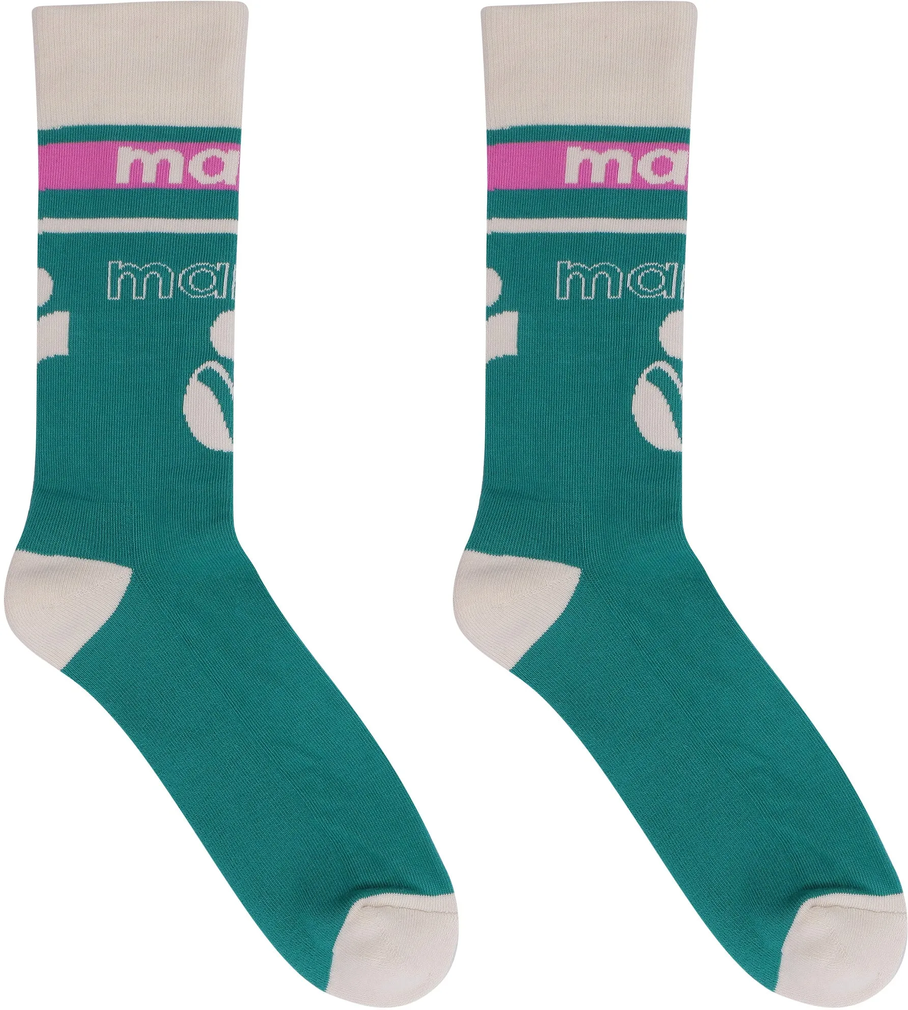 Isabel Marant Logo Intarsia Knit Socks