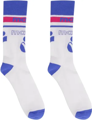 Isabel Marant Logo Intarsia Knit Socks