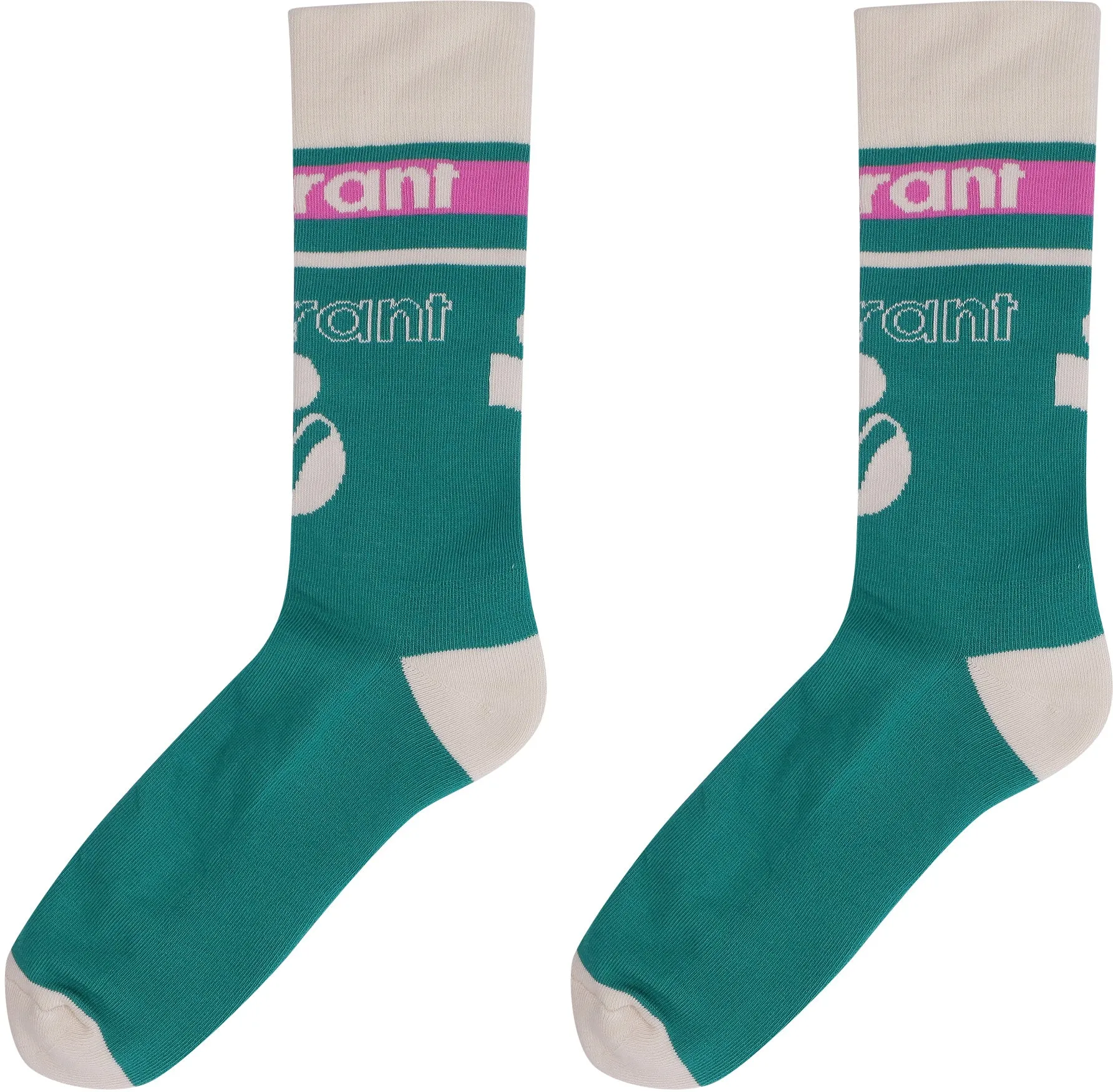 Isabel Marant Logo Intarsia Knit Socks