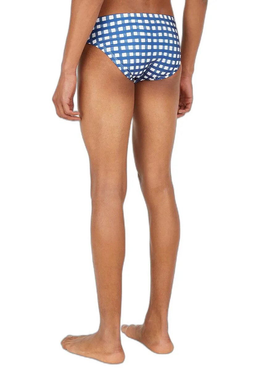Jacquemus Check Printed Swim Briefs
