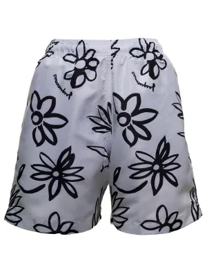 Jacquemus Le Maillot Peinture All-Over Printed Swim Shorts