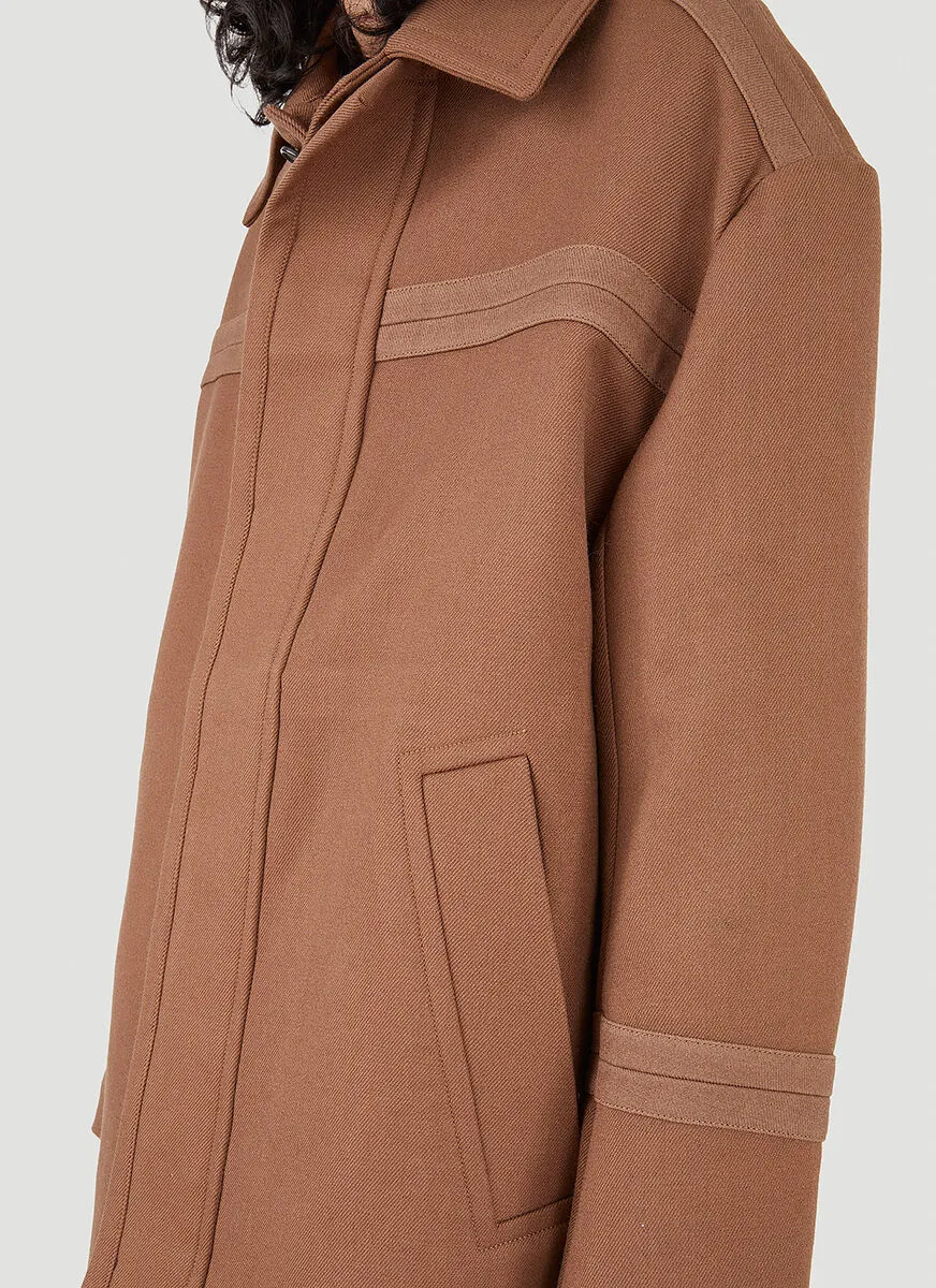 Jacquemus Montagne Single-Breasted Car Coat