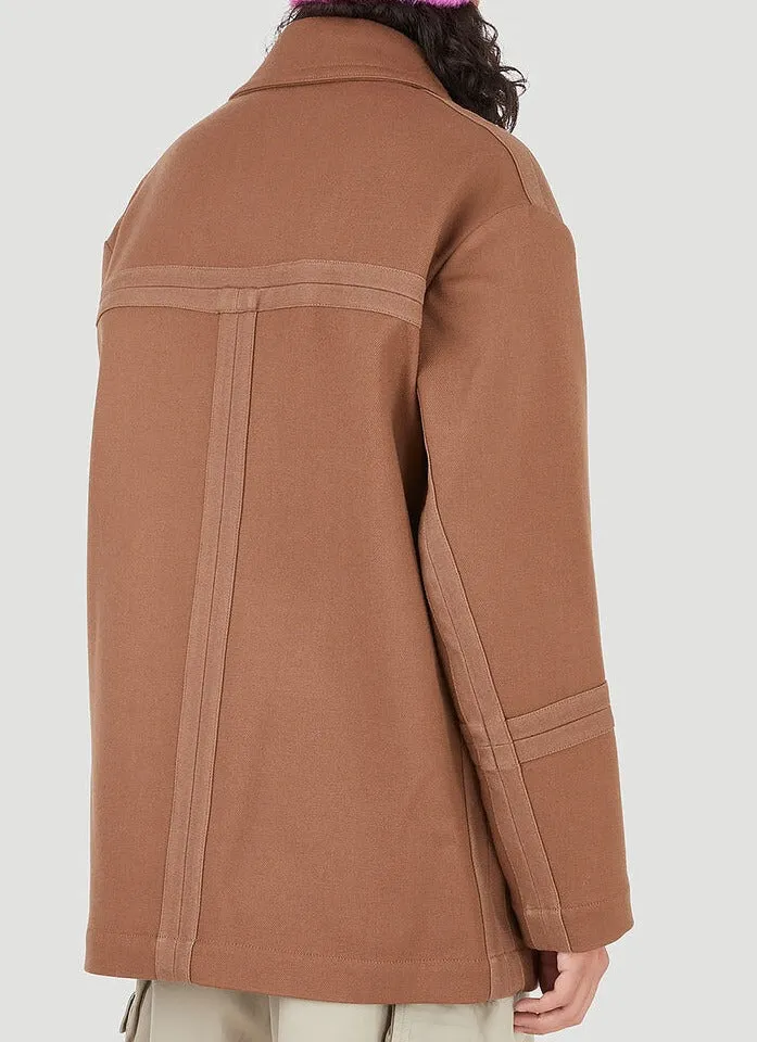 Jacquemus Montagne Single-Breasted Car Coat