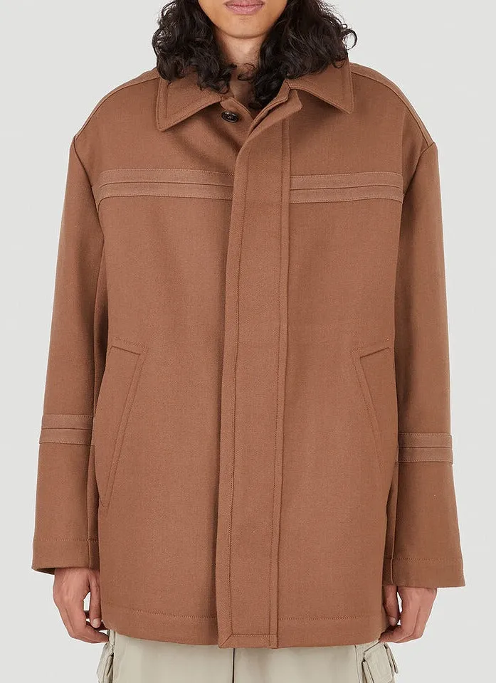 Jacquemus Montagne Single-Breasted Car Coat
