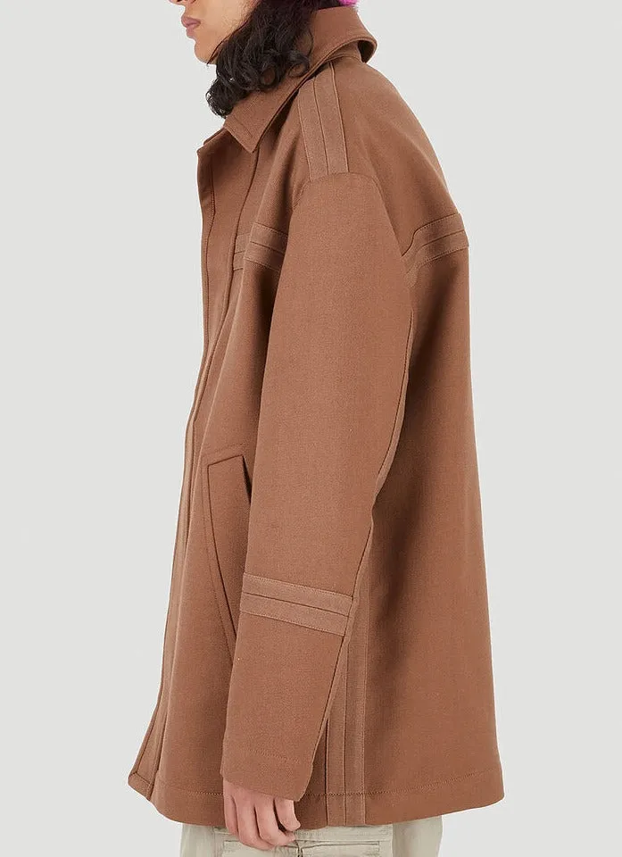 Jacquemus Montagne Single-Breasted Car Coat