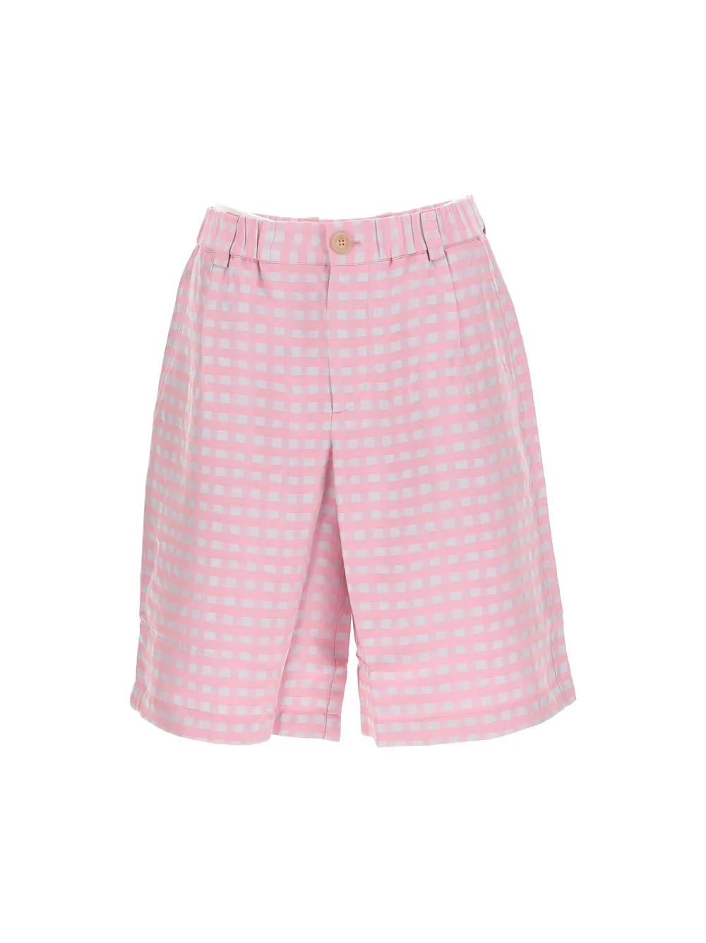 Jacquemus Pleated Checked Shorts