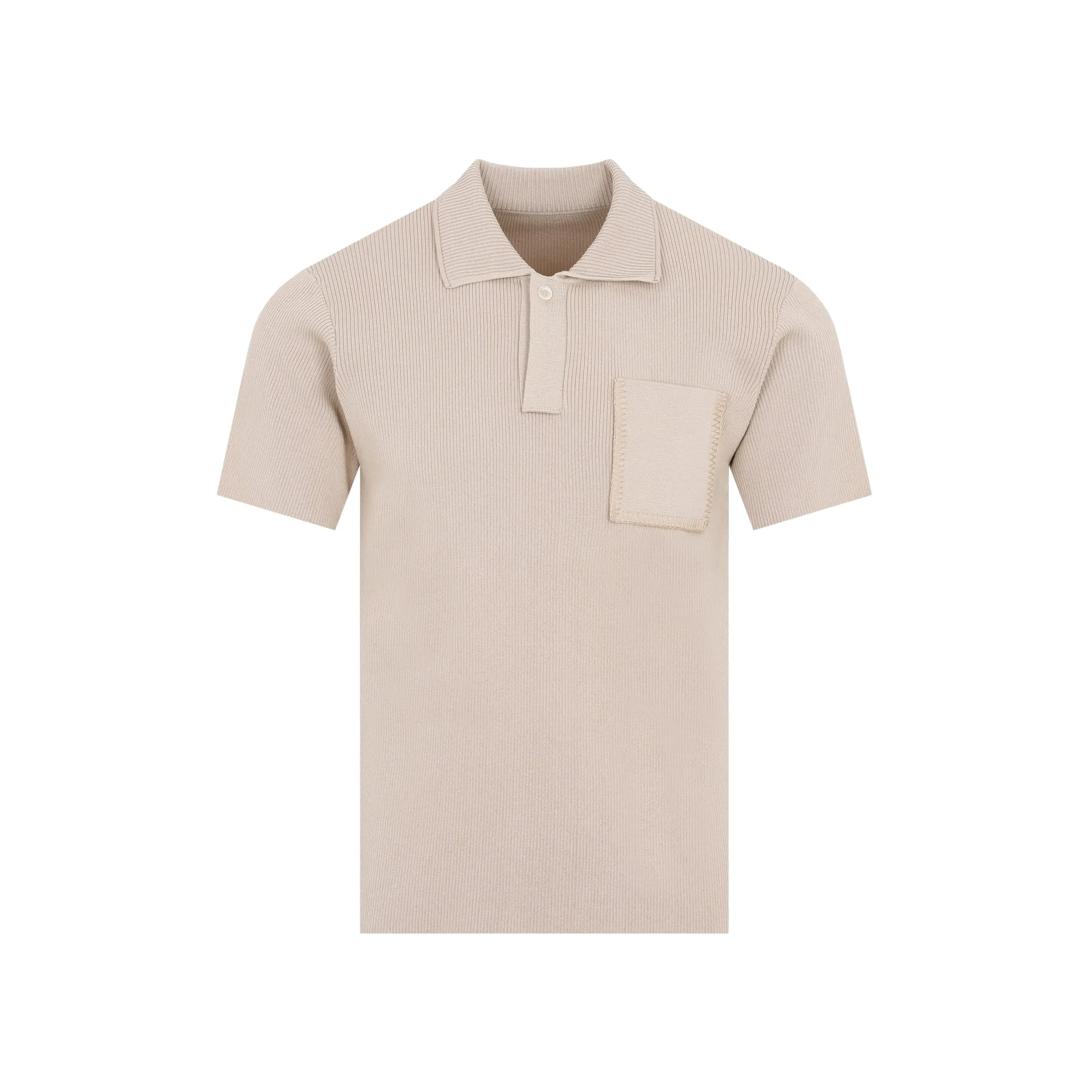 Jacquemus Short-Sleeved Ribbed Polo Shirt