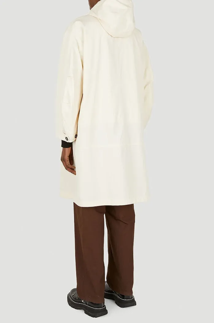 Jil Sander Button-Up Hooded Parka Coat