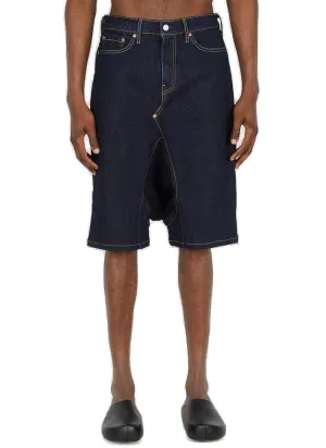 Junya Watanabe Drop Crotch Denim Shorts