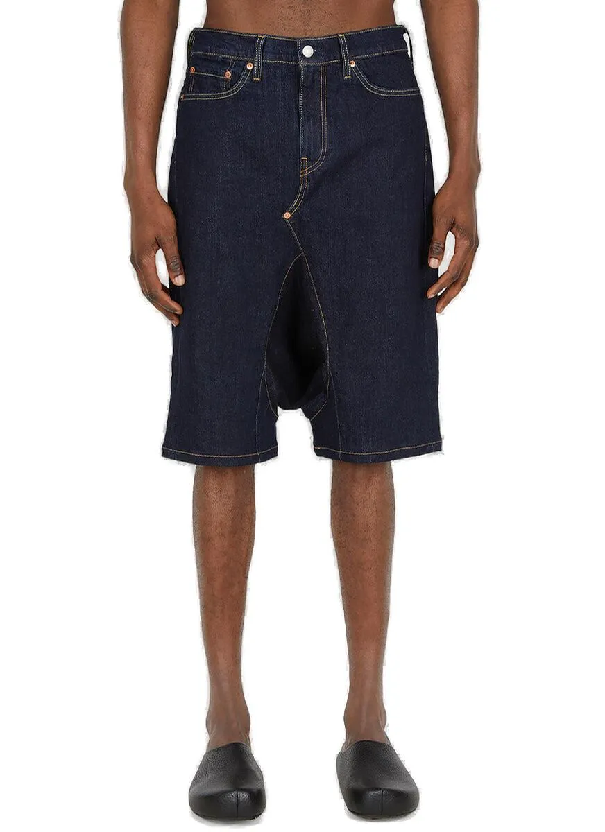 Junya Watanabe Drop Crotch Denim Shorts