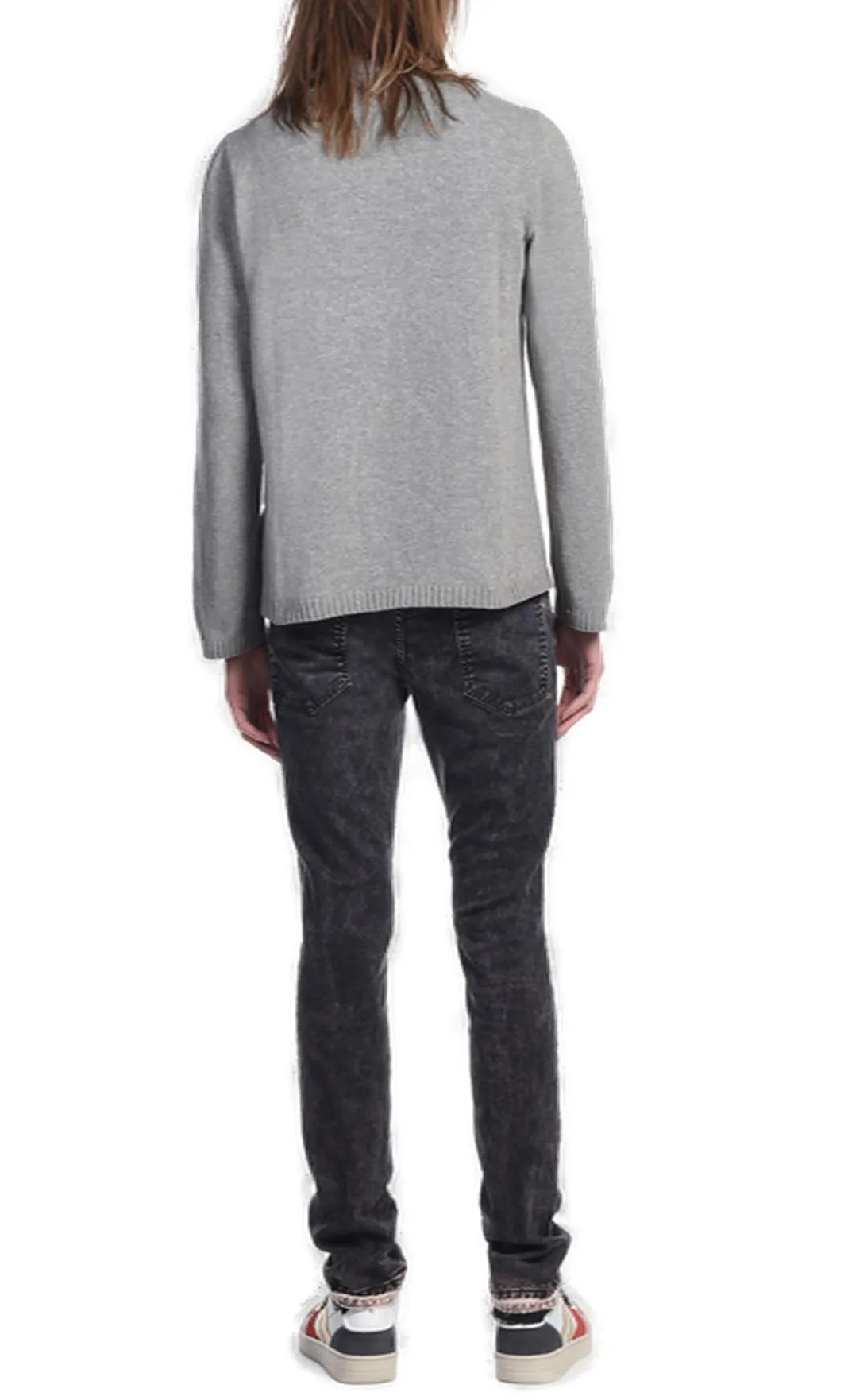 Just Cavalli Ace Logo Jacquard Knitted Jumper
