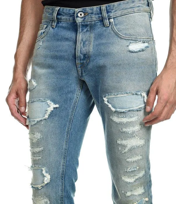 Just Cavalli Distressed Slim Fit Jeans