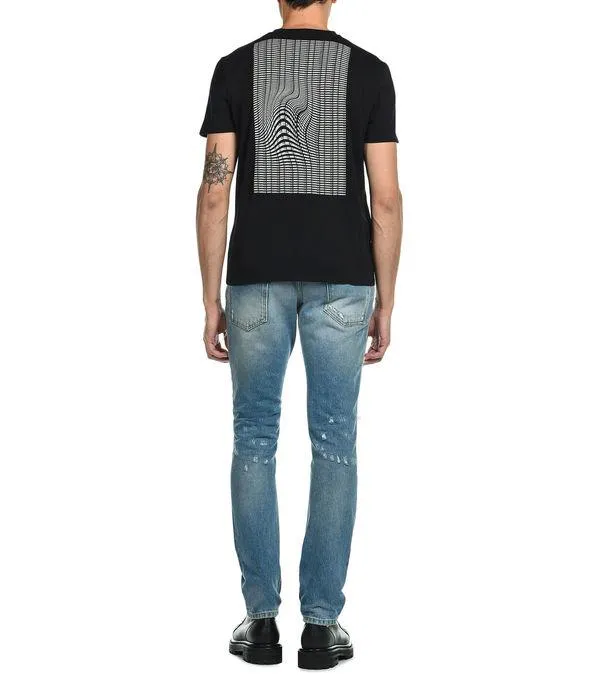 Just Cavalli Distressed Slim Fit Jeans